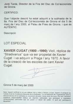 相片: 出售 吉他和其它弦乐器 REPLICA DE STRADIVARIUS - VIOLIN DE XAVIER CUGAT REPLICA DE STRADIVARIUS