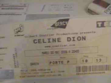 相片: 出售 音乐会票 CONCIERTO CELINE DION - BERVY PARIS