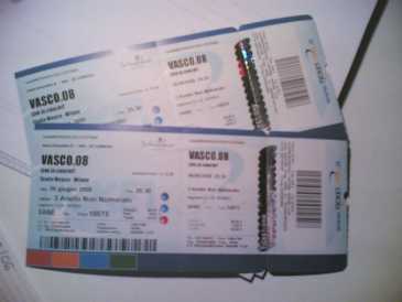 相片: 出售 音乐会票 VASCO A SAN SIRO 6 GIUGNO '08 - SAN SIRO MILANO