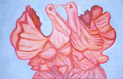 相片: 出售 绘画和图画 THE LOVING BIRD