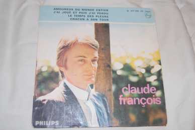 相片: 出售 45 转每分钟 AMOUREUX DU MONDE ENTIER - CLAUDE FRANCOIS