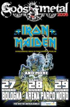 相片: 出售 音乐会票 GODS OF METAL - BOLOGNA 27/28/29 GIUGNO
