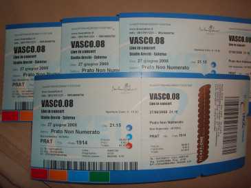 相片: 出售 音乐会票 CONCERTO VASCO ROSSI 27/06/08 - SALERNO