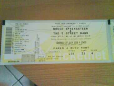 相片: 出售 音乐会票 CONCERT DE BRUCE SPRINGSTEEN & THE STREET BAND - PARC DES PRINCES